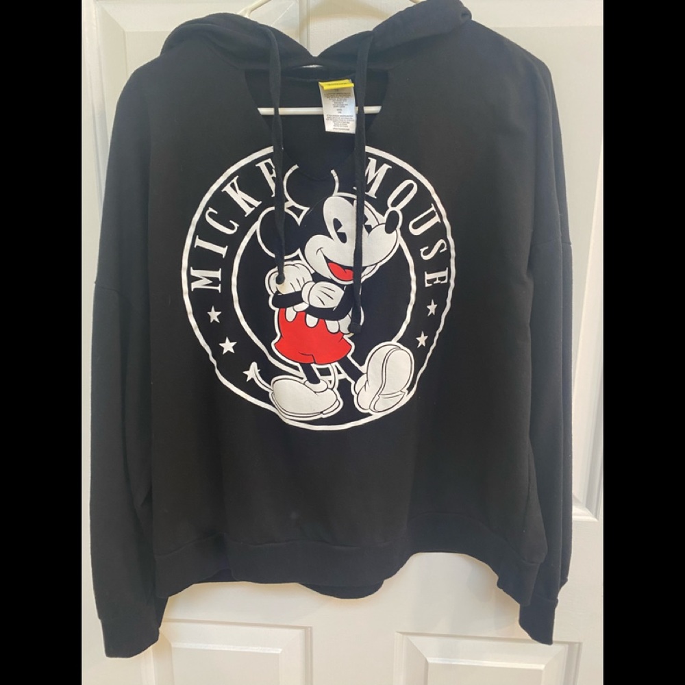 Cropped Mickey Mouse hoodie